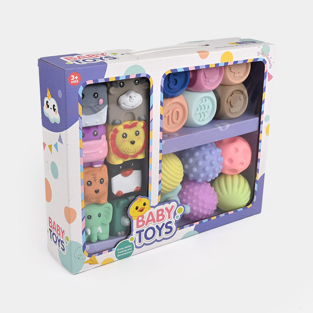 Educational Soft Animal & Shapes Blocks For Kids