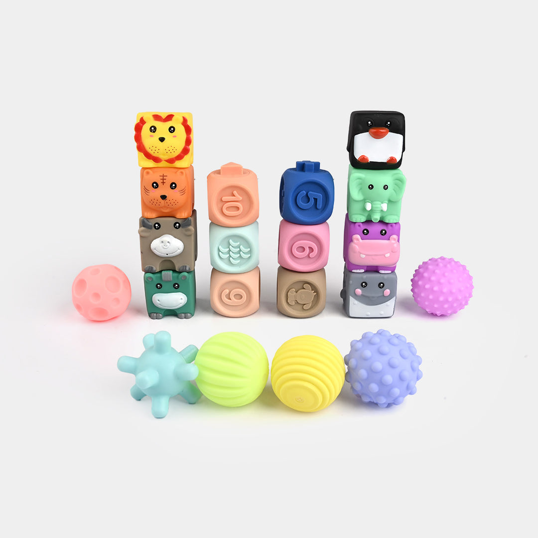 Educational Soft Animal & Shapes Blocks For Kids