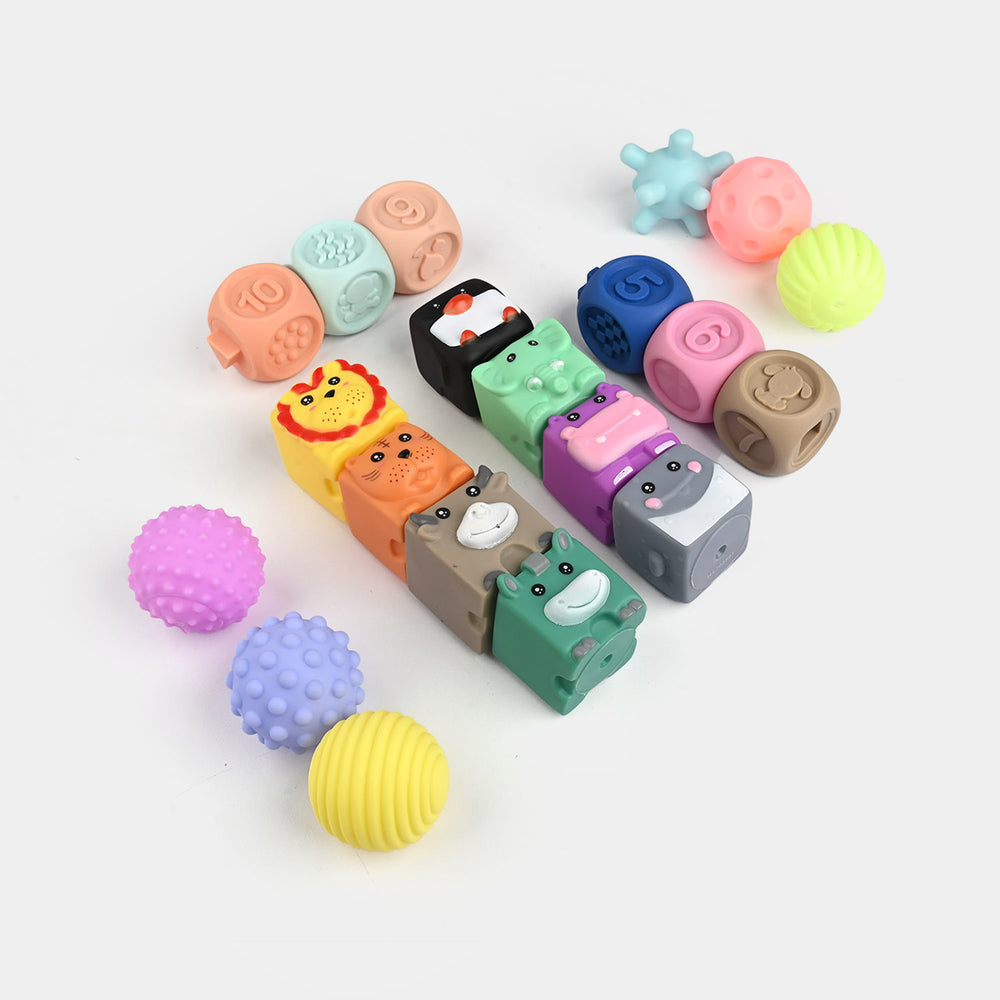 Educational Soft Animal & Shapes Blocks For Kids