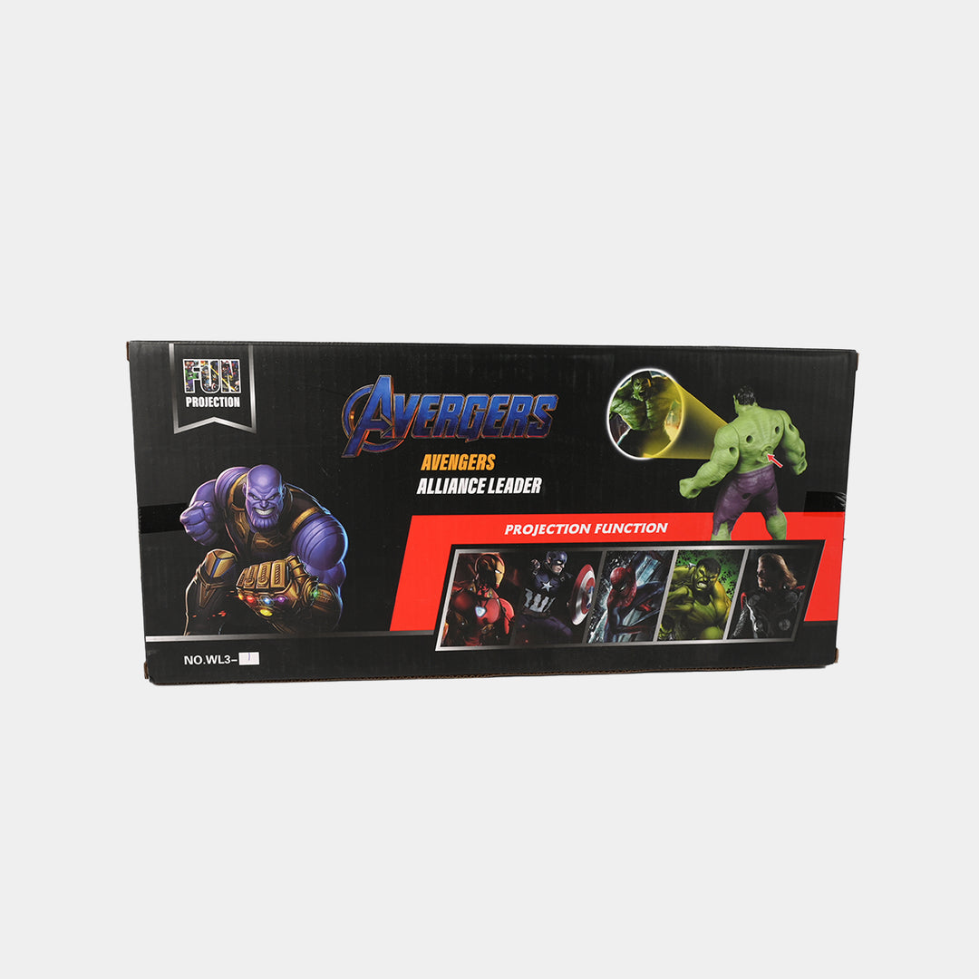 Action Figures Set with Light Projection