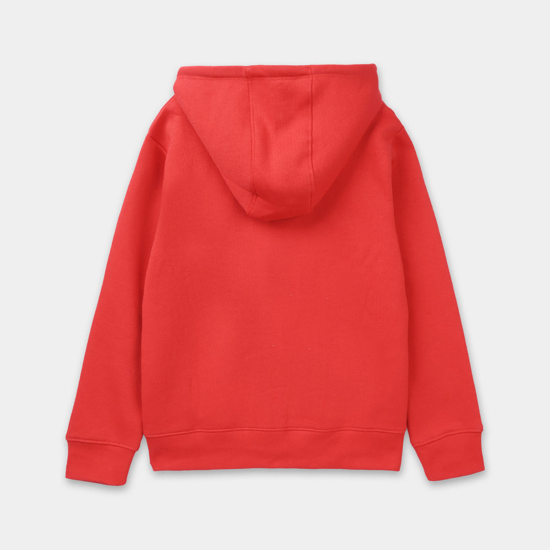 Boys Fleece Knitted Jacket - Red