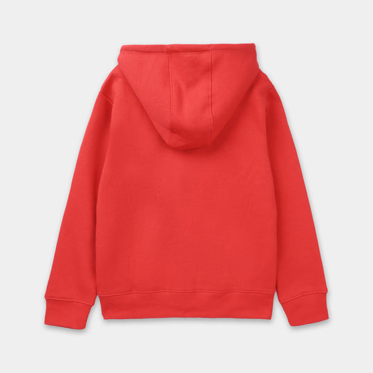 Boys Fleece Knitted Jacket - Red