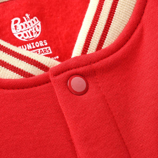 Boys Fleece Bomber Jacket NY-Red