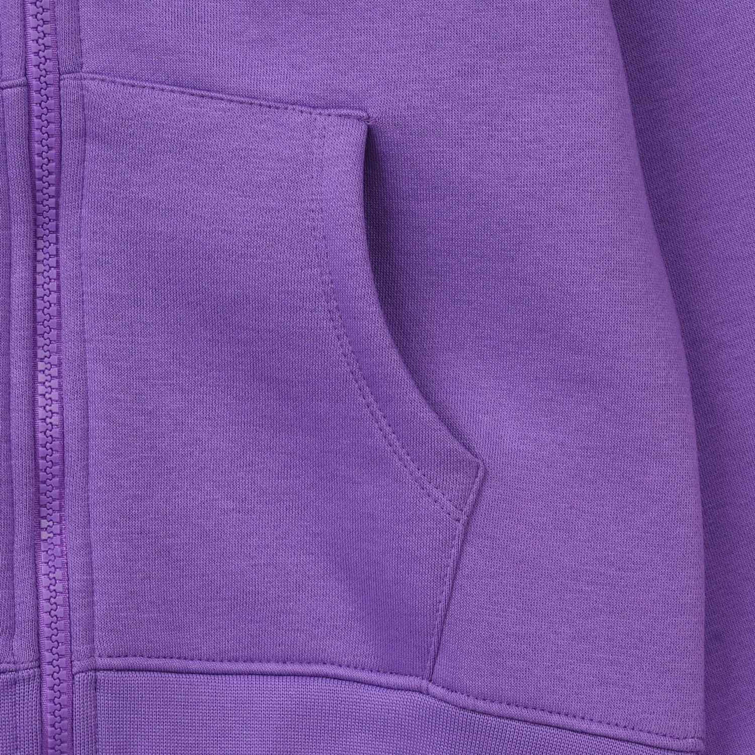 Girls Fleece Knitted Jacket Basic - Purple