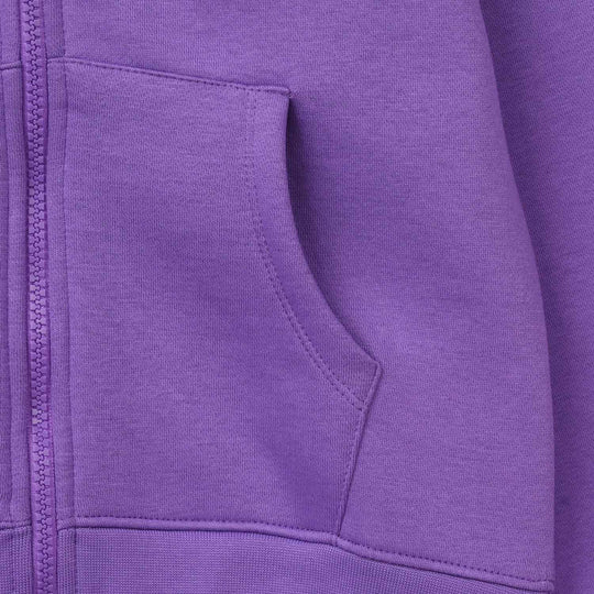 Girls Fleece Knitted Jacket Basic - Purple
