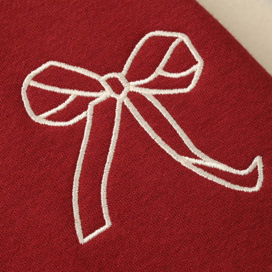 Girls Fleece Bomber Jacket - Red