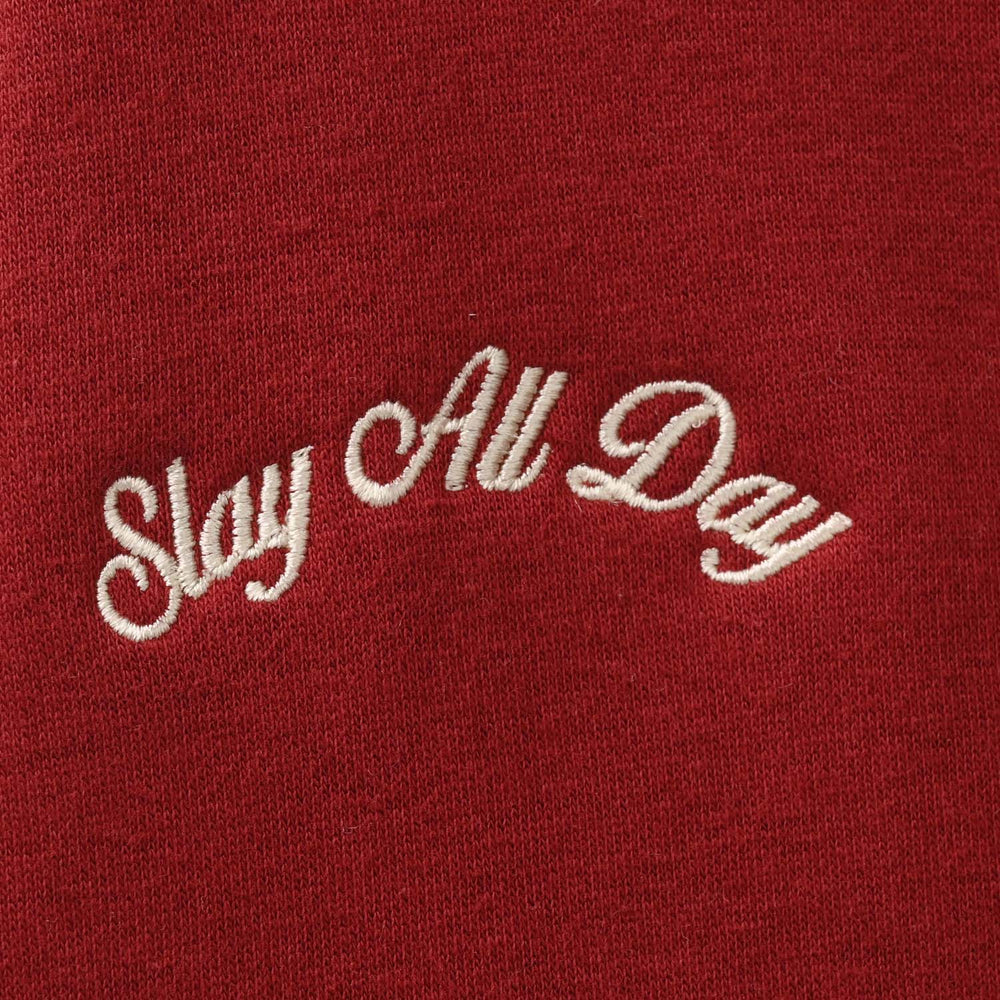 Girls Fleece Bomber Jacket - Red