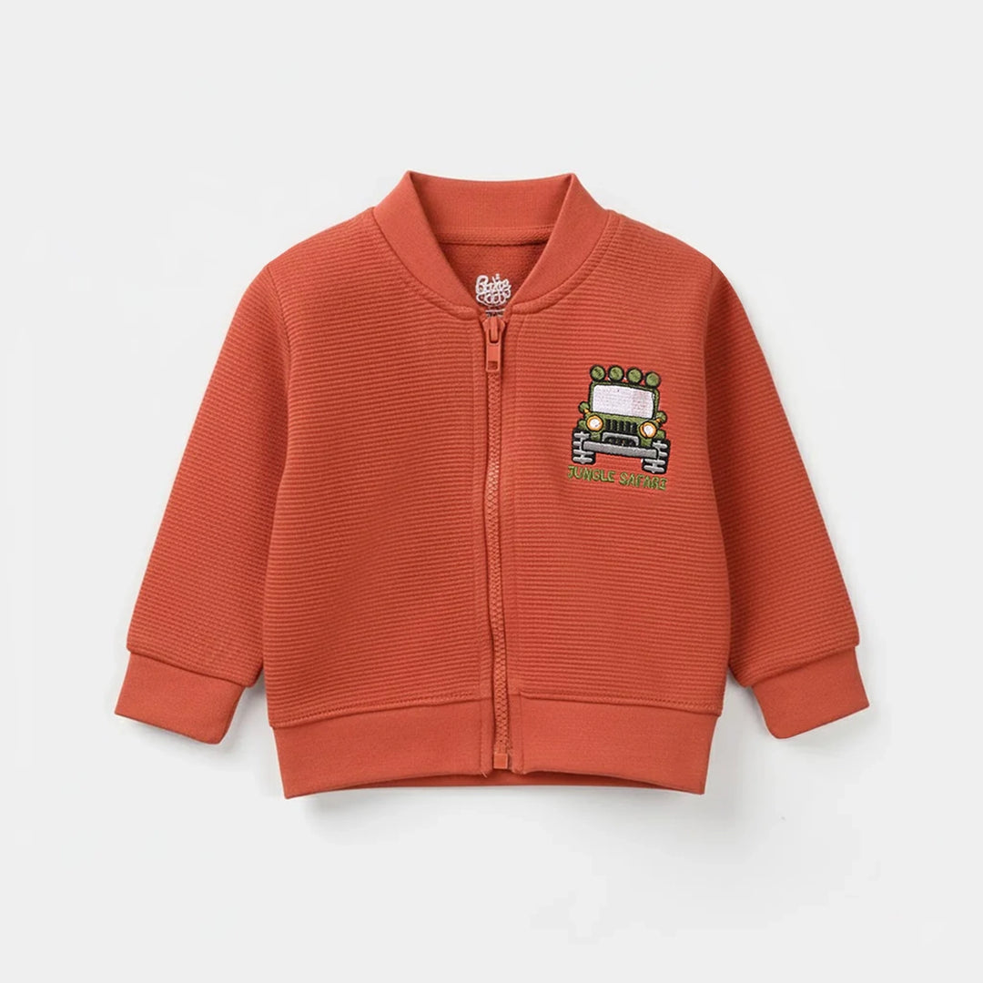 Infant Boys Ottoman Bomber Jacket - Orange