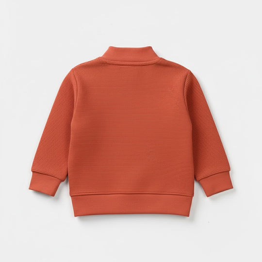 Infant Boys Ottoman Bomber Jacket - Orange