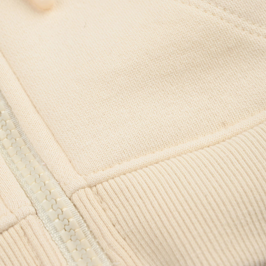 Infant Girls Fleece Knitted Jacket Basic-Wood Ash