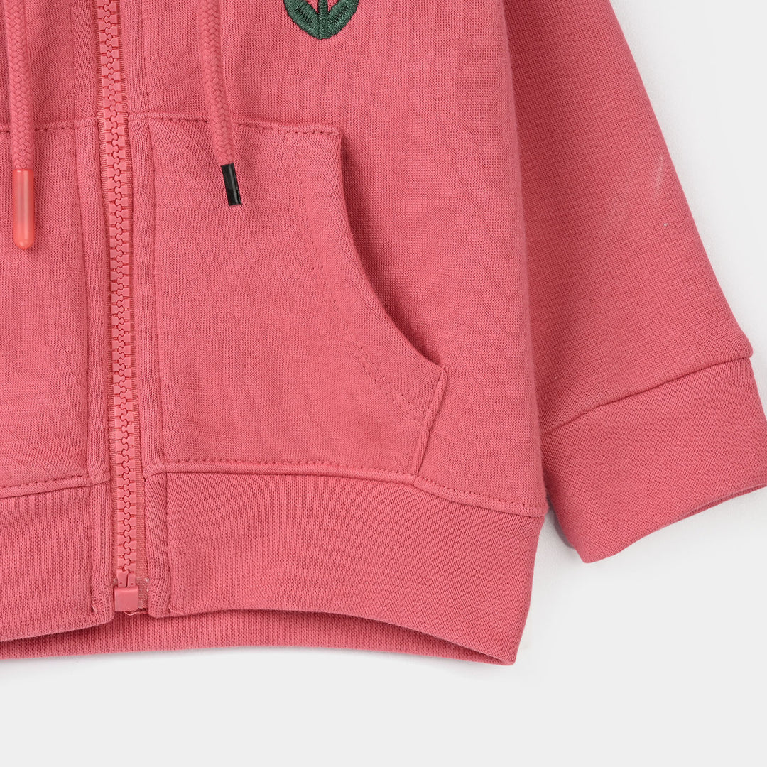 Infant Girls Fleece Knitted Jacket Basic