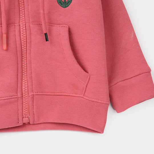 Infant Girls Fleece Knitted Jacket Basic