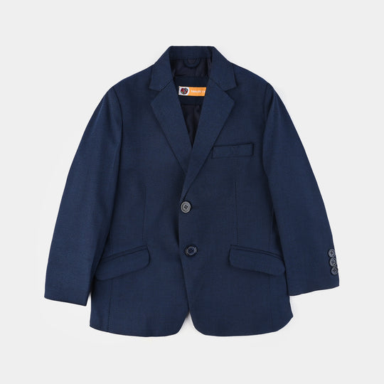 Boys Wool Blazer (Stitch)-BLUE