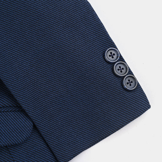 Boys Wool Blazer (Stitch)-BLUE