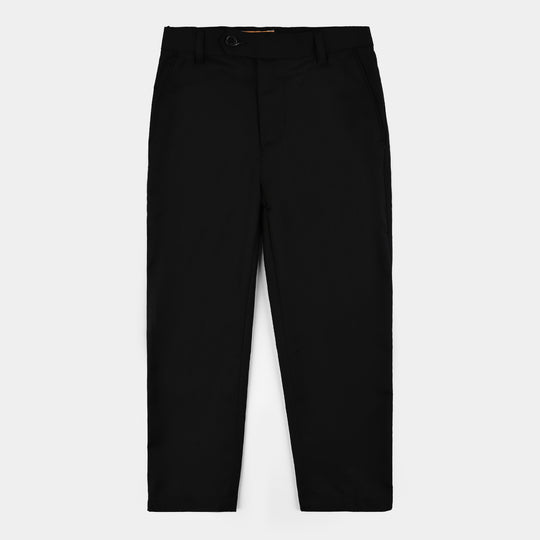 Boys Cotton Twill 3Piece Suit-BLACK