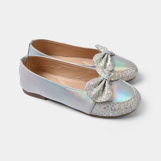 Girls Pumps BS-07-SILVER
