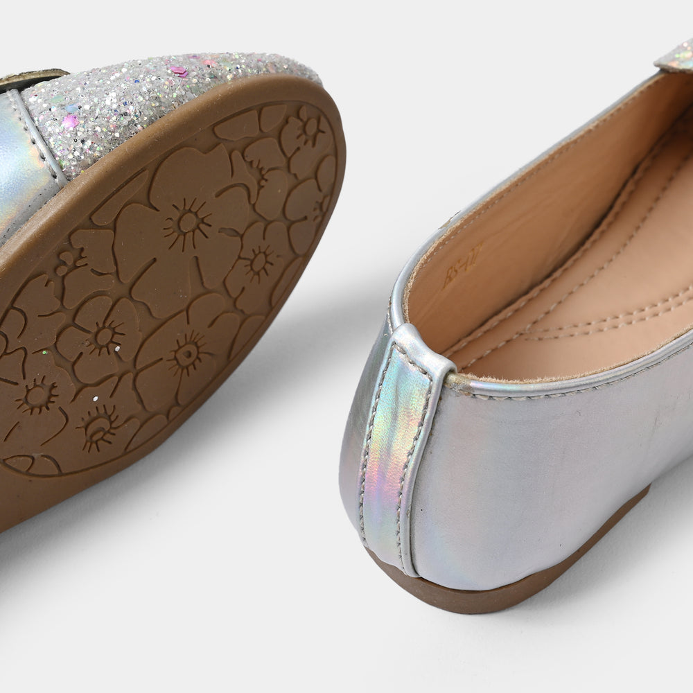 Girls Pumps BS-07-SILVER