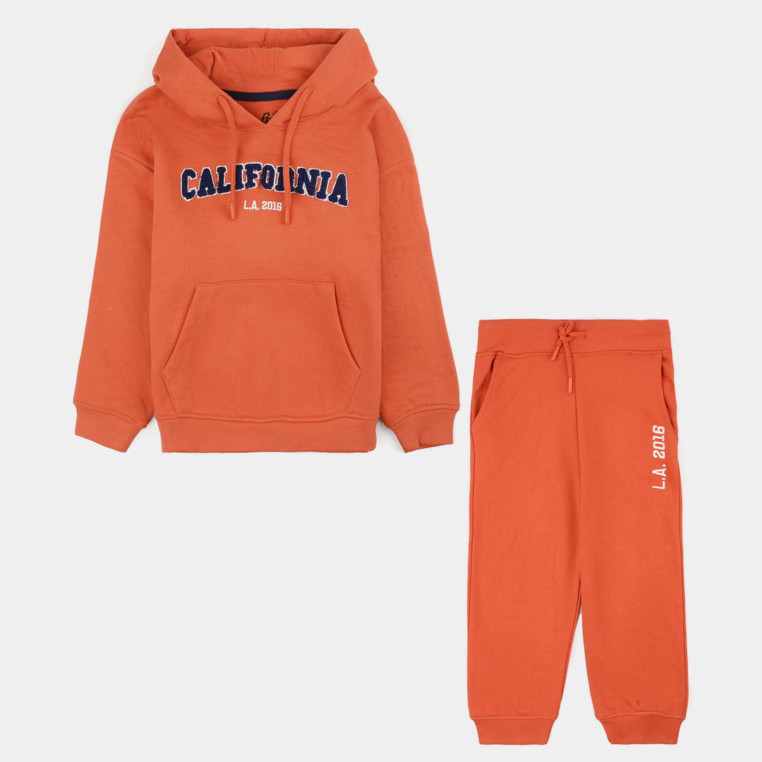 Boys Jersey/Terry 2 Piece Suit California-Orange
