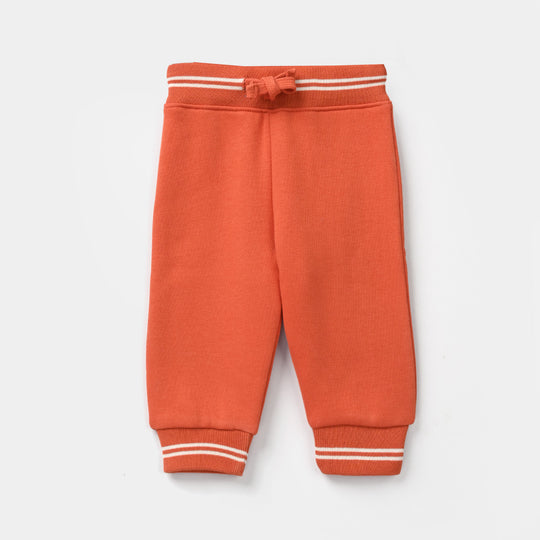 Infant Boys Fleece 2 Piece Suit Lest Play-Orange/Black