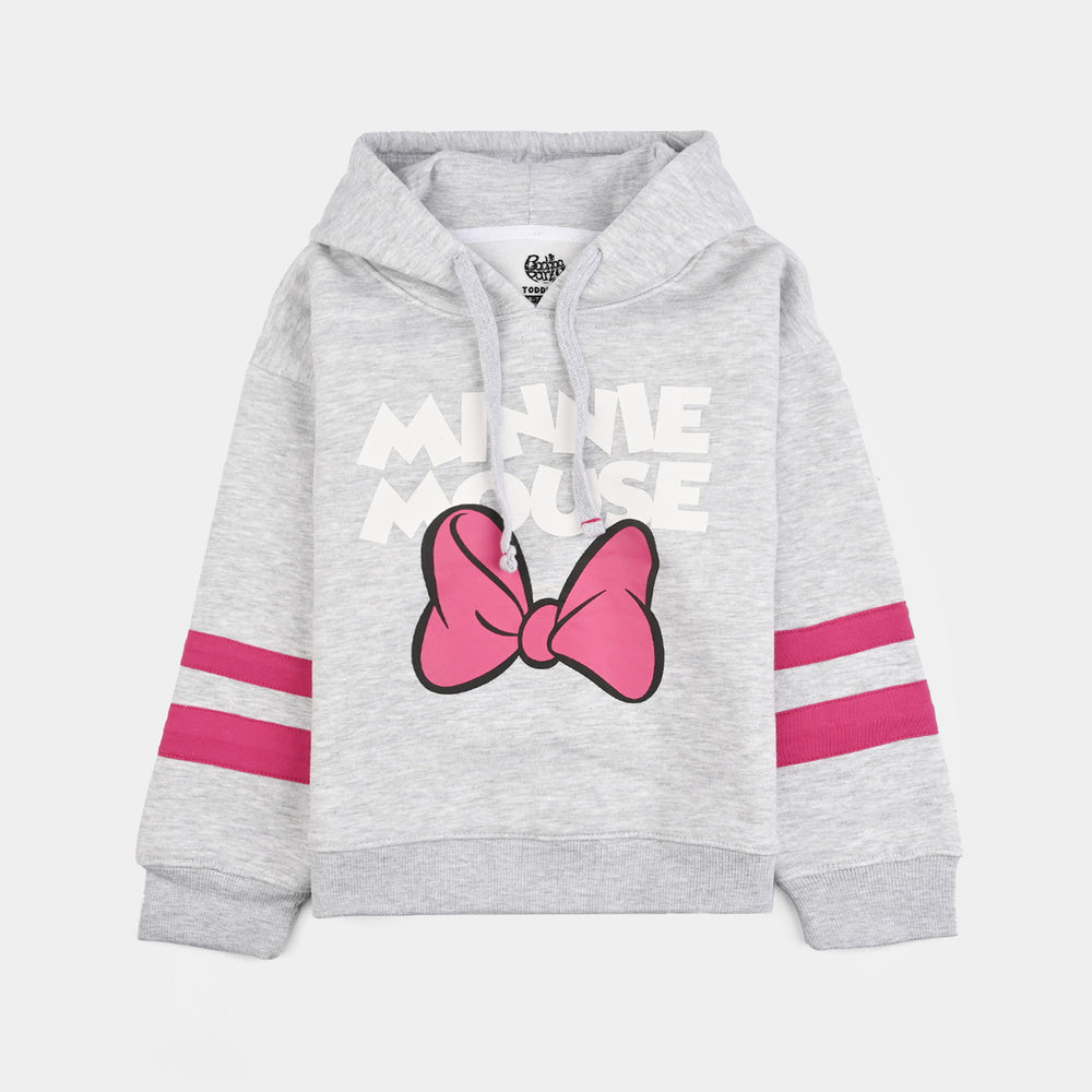 Girls Fleece 2 Piece Suit-Grey