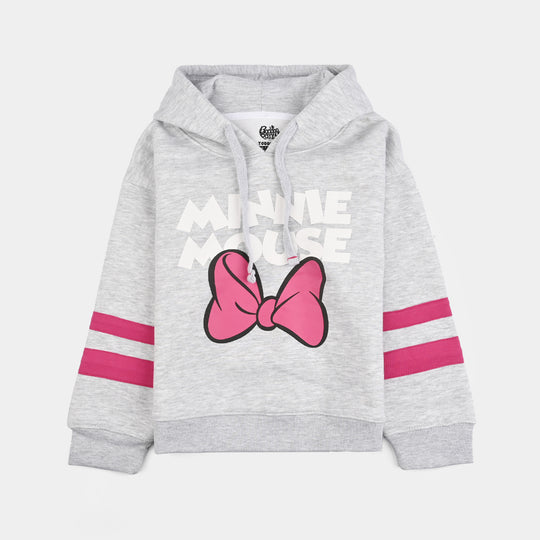 Girls Fleece 2 Piece Suit-Grey