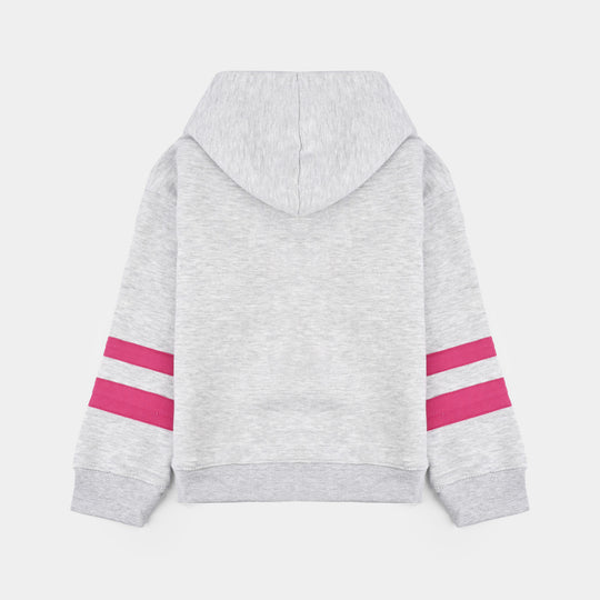 Girls Fleece 2 Piece Suit-Grey