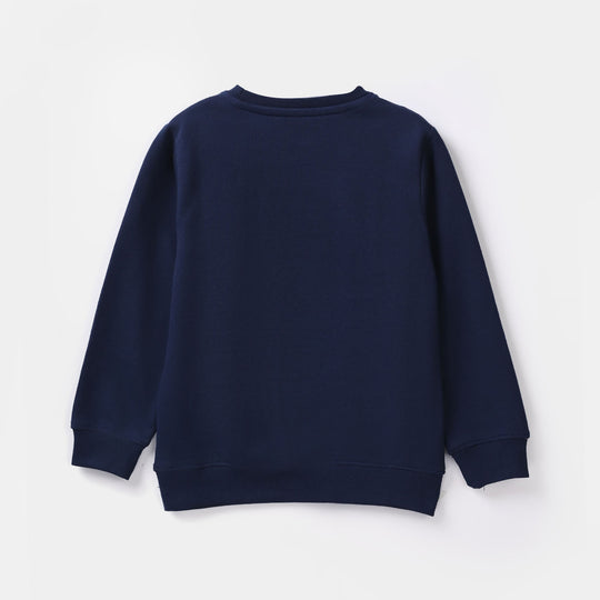 Boys Jersey/Terry 2 Piece Suit-NAVY