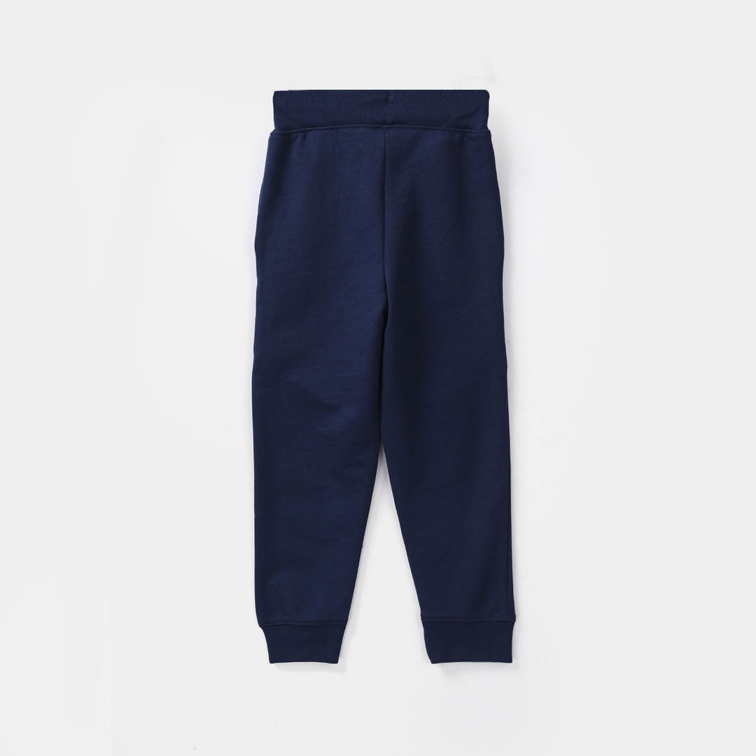 Boys Jersey/Terry 2 Piece Suit-NAVY