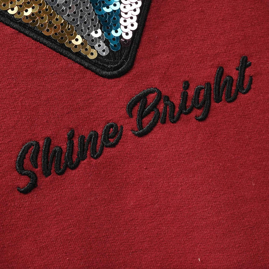 Girls Jersey/Terry 2 Piece Suit - Red