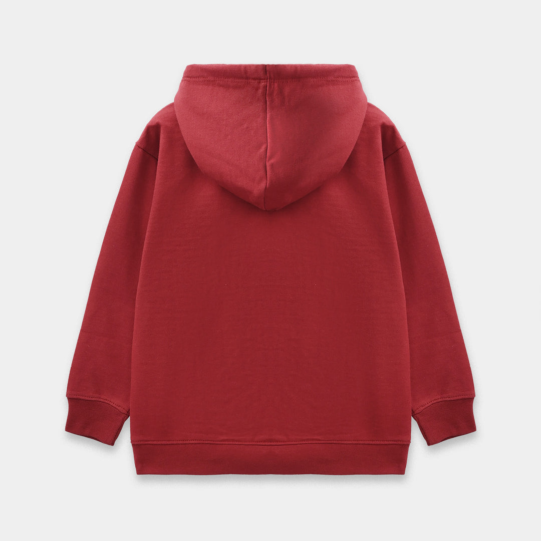 Girls Jersey/Terry 2 Piece Suit - Red