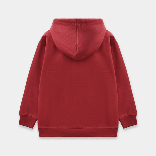 Girls Jersey/Terry 2 Piece Suit - Red