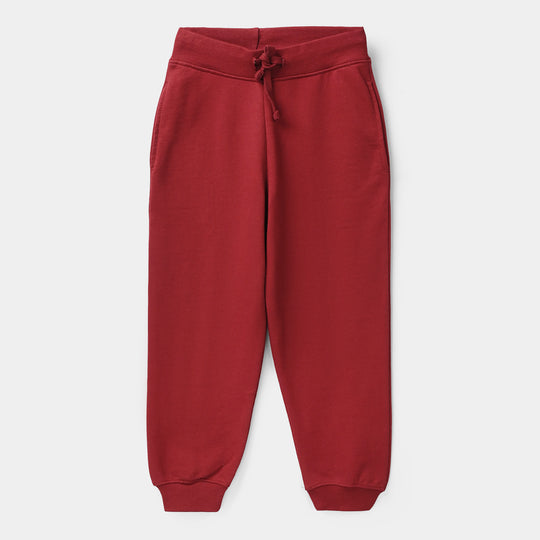 Girls Jersey/Terry 2 Piece Suit - Red