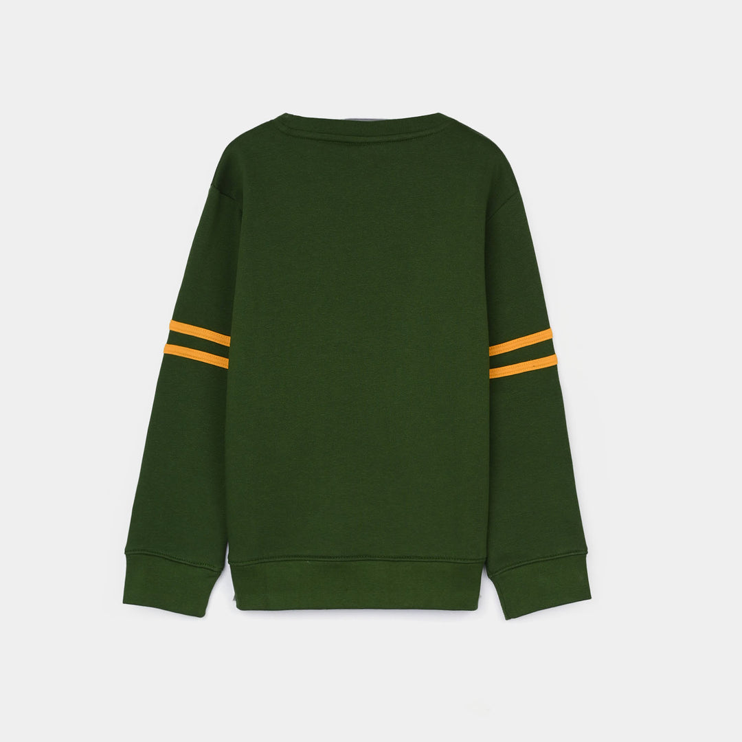 Boys Fleece 2 Piece Suit Champions - Olive Green