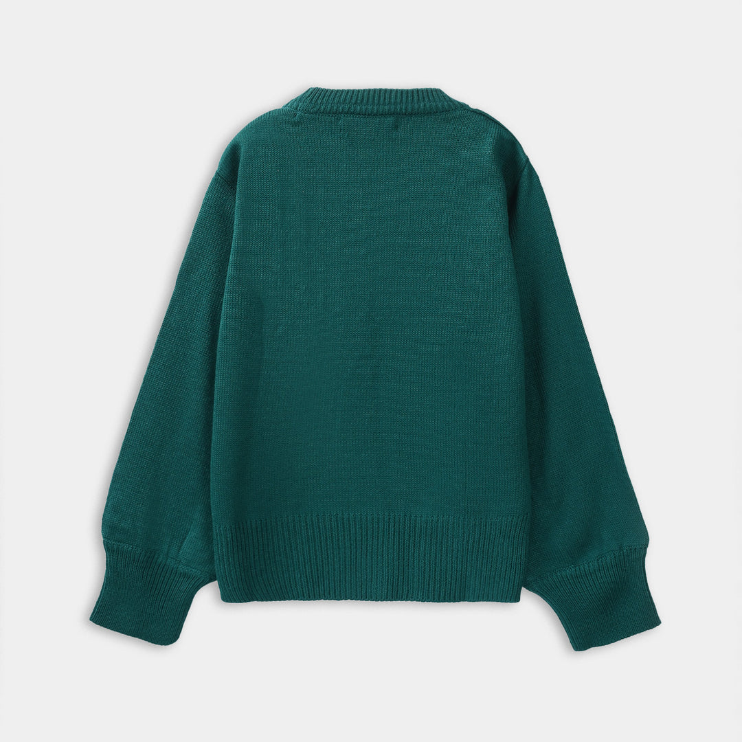 Girls F/S Sweater Keshi - Green