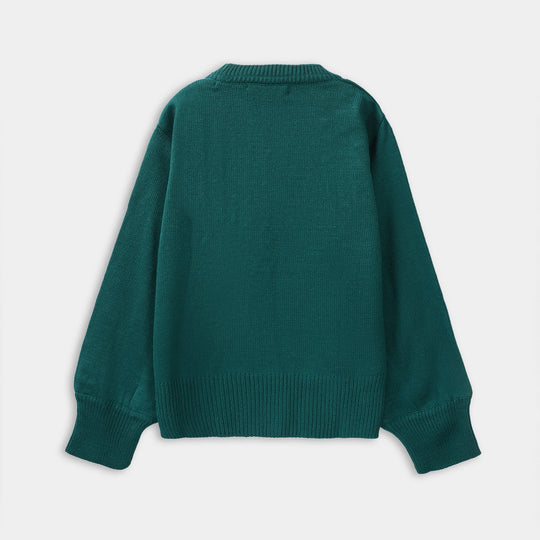 Girls F/S Sweater Keshi - Green
