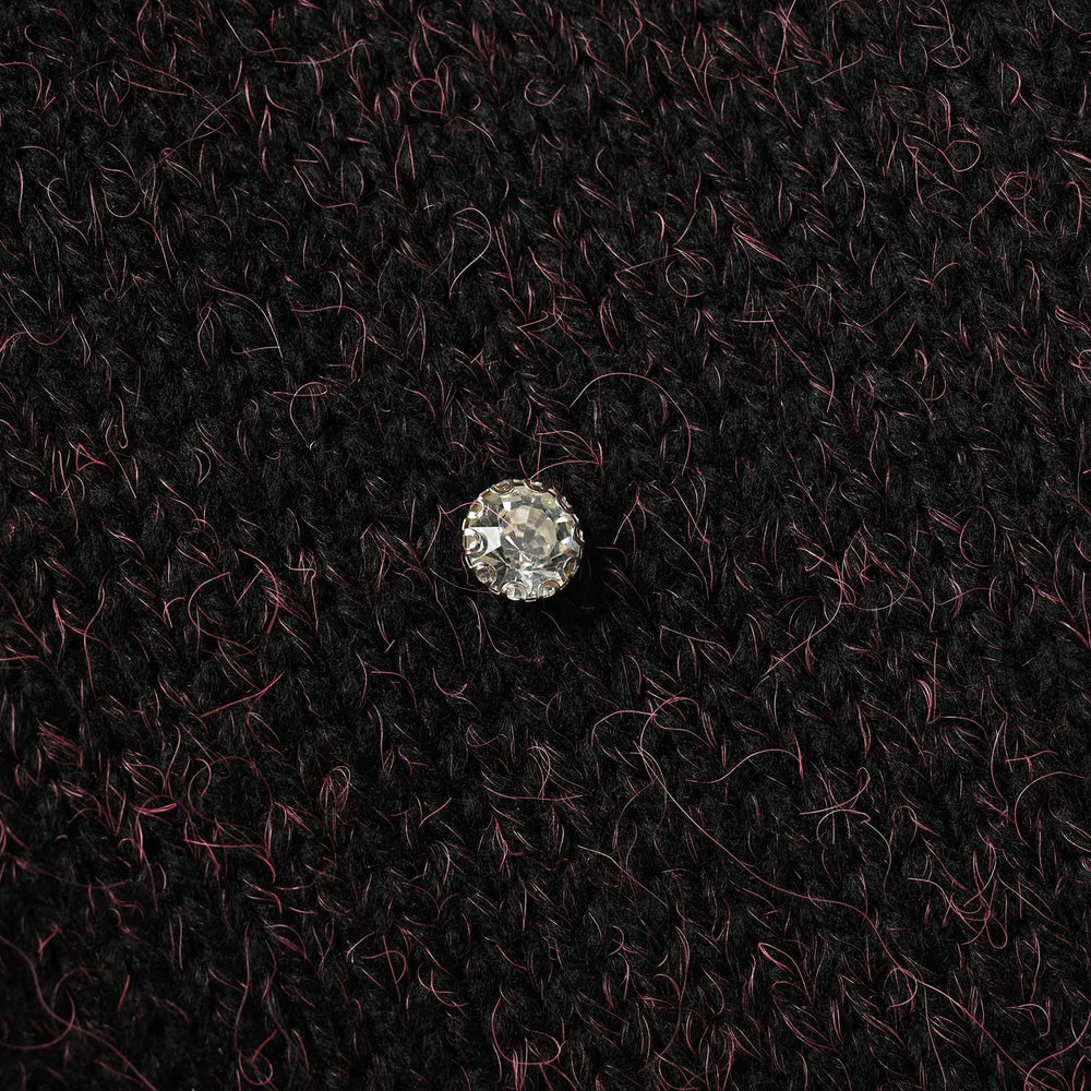 Girls Sweater Crystal-CHARCOAL