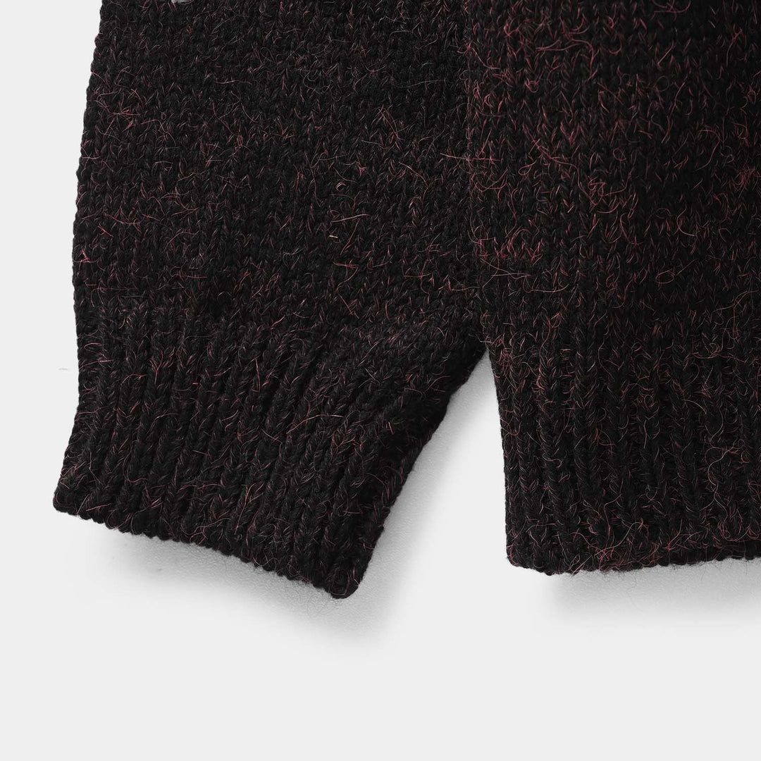 Girls Sweater Crystal-CHARCOAL