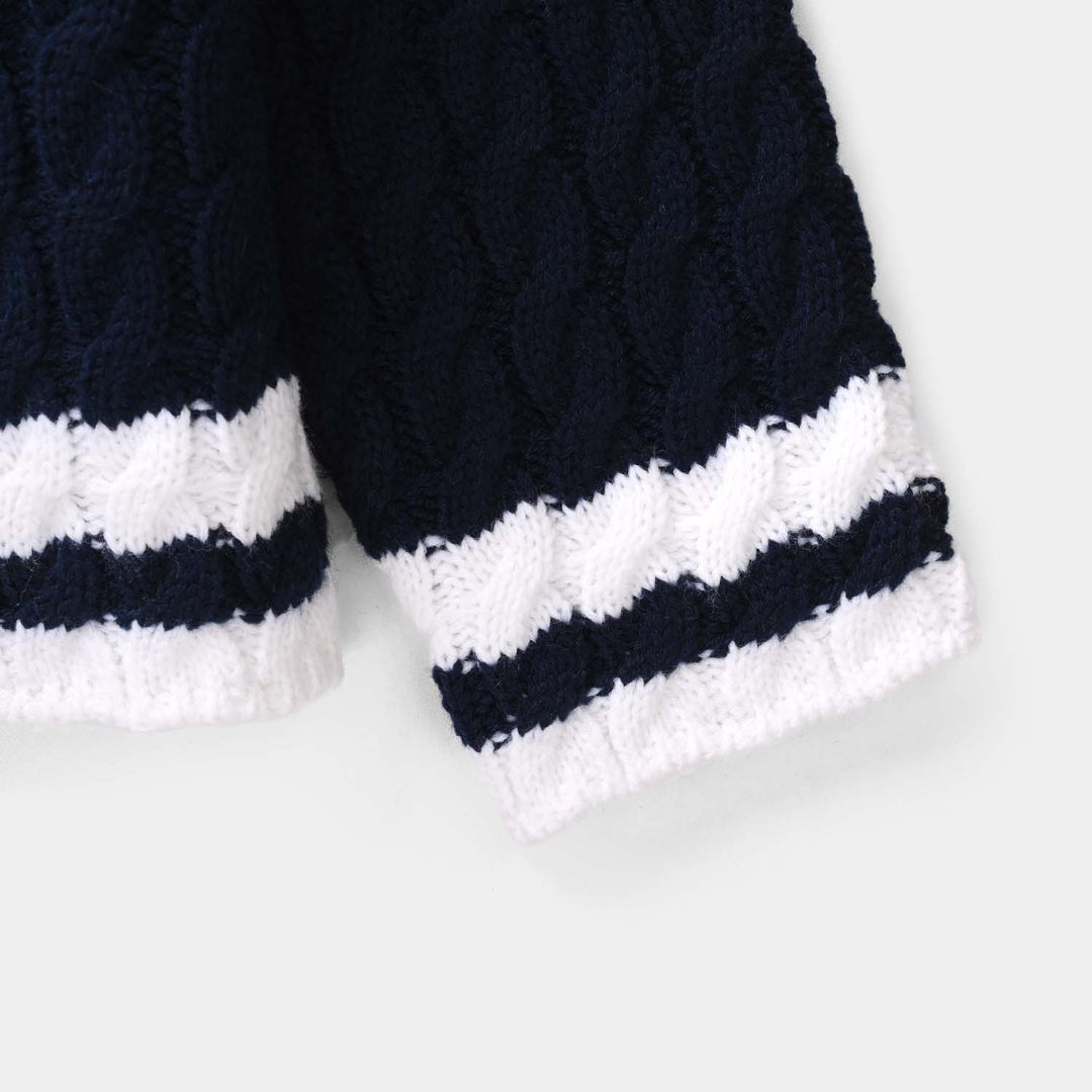 Girls Sweater Chunky-NAVY