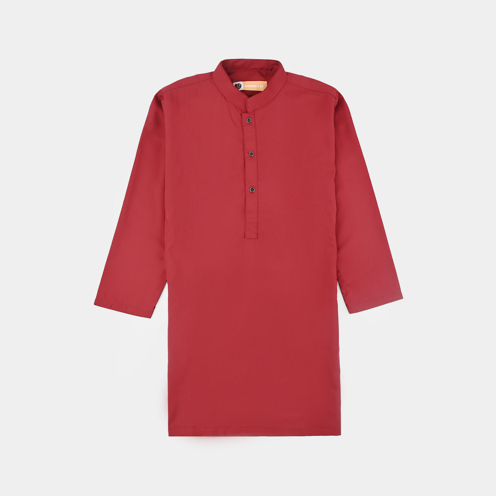 Boys Poly Viscose 3Piece Suit (RHYTHMIC)-RED