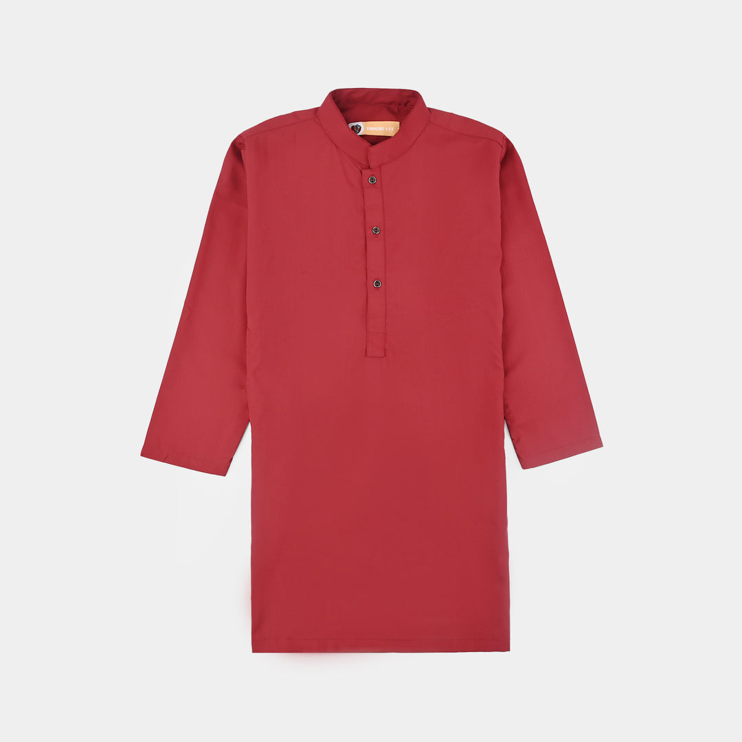 Boys Poly Viscose 3Piece Suit (RHYTHMIC)-RED