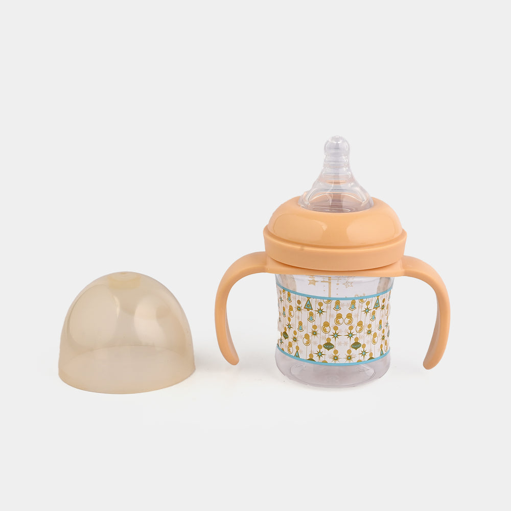 Wide Neck Feeder Bottle with Handle 5Oz 2041 Yellow