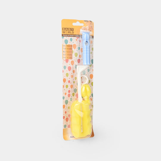 Rotary Sponge Bottle & Nipple Brush 7378 Blue