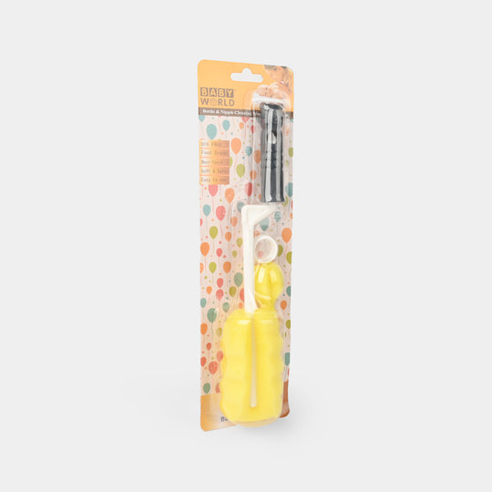 Rotary Sponge Bottle & Nipple Brush 7378 Black