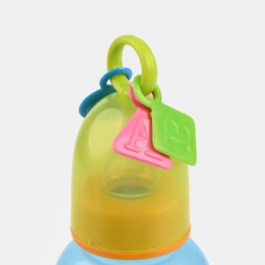 Feeding Bottle with Rattle Hood 8Oz 8042 Blue