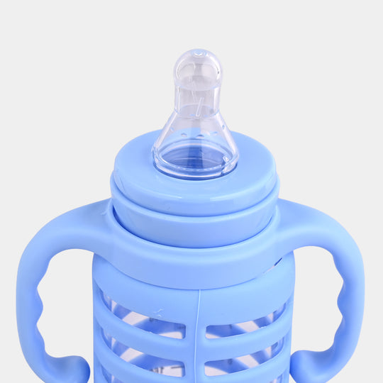 Baby Glass Feeding Bottle | 240ml with Handles