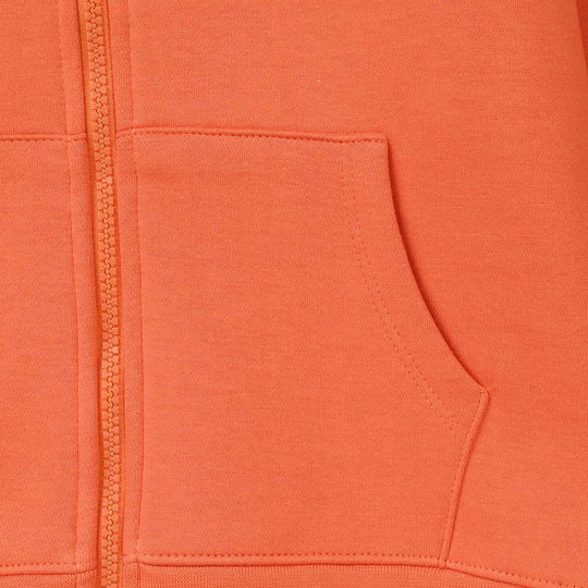 Boys Fleece Knitted Jacket - Orange