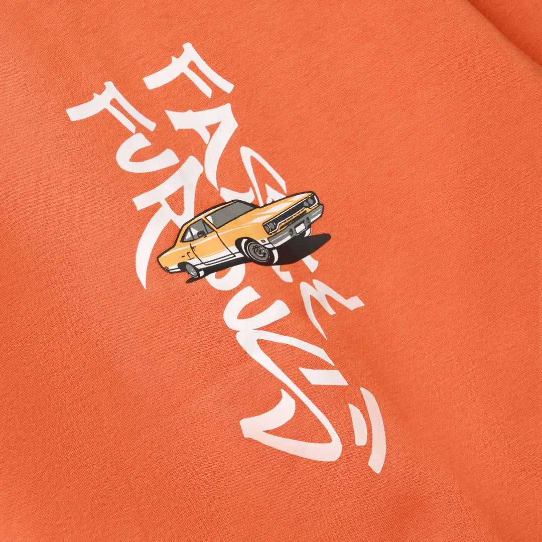 Boys Fleece Knitted Jacket - Orange