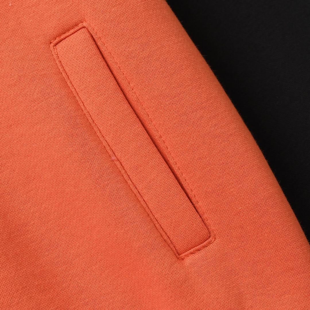 Boys Fleece Bomber Jacket No.25-ORANGE