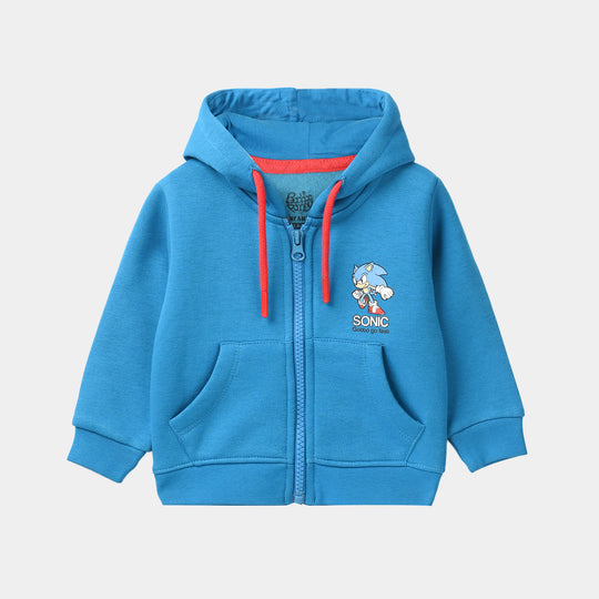 Infant Boys Fleece Knitted Jacket Character - Blue