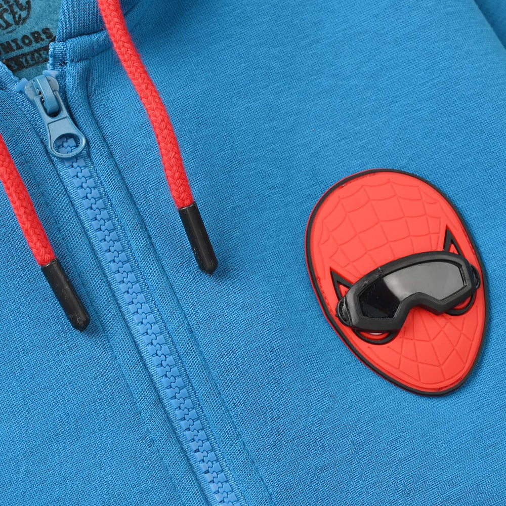 Boys Fleece Knitted Jacket - Blue